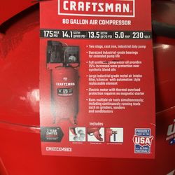 CRAFTSMAN 80 Gallon Air Compressor 