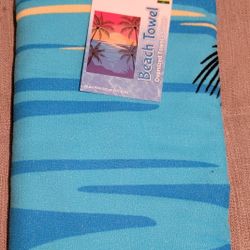 Brand New Oversized Sunset beach towel, measuring 50 in x 70 in (127 cm x 177.8 cm)