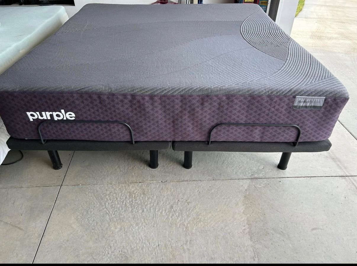 Purple, Restore Premier Firm, King, Like New