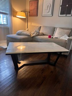 Ashley Furniture Fostead Marble Coffee Table