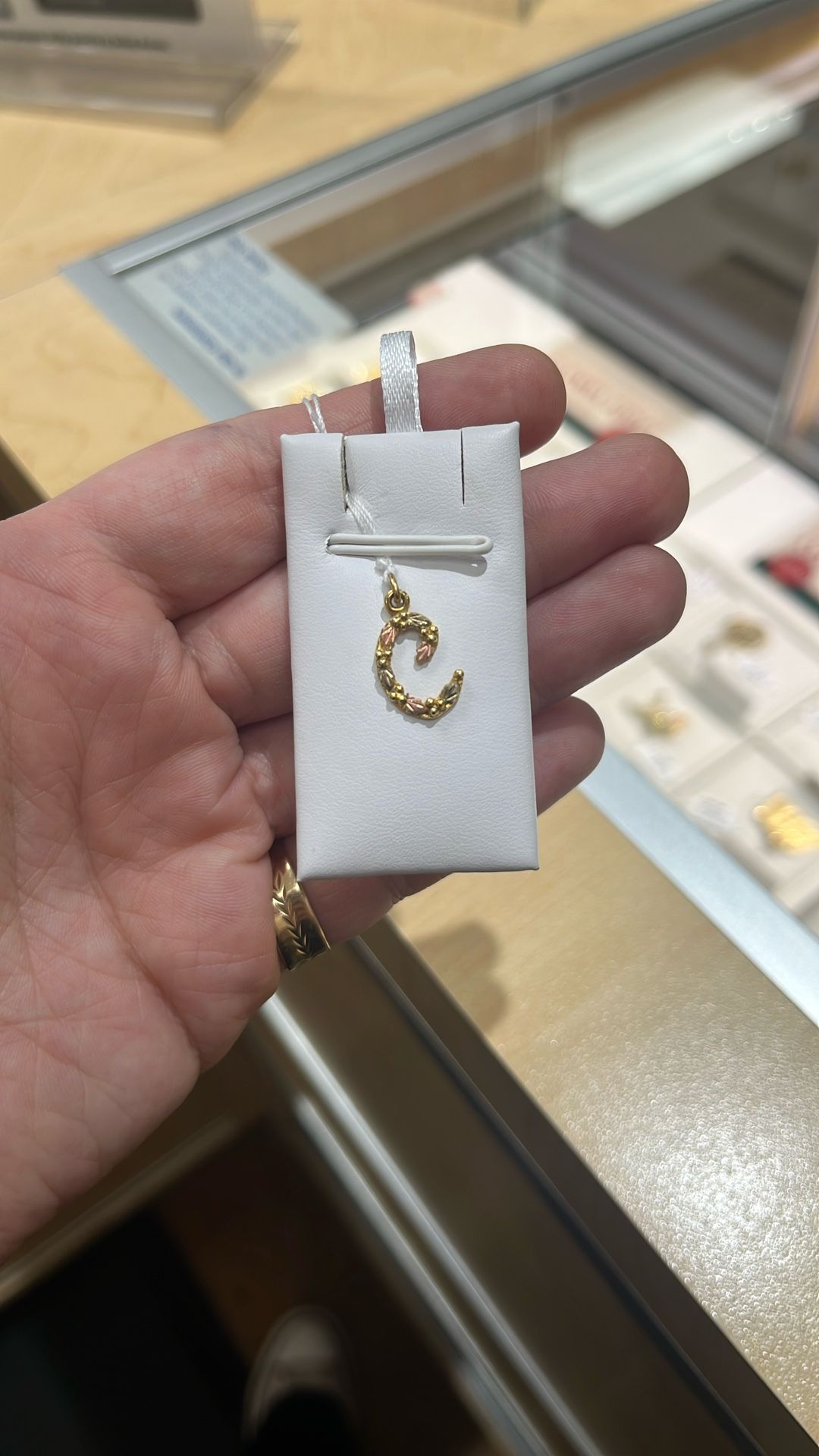 Black Hills Gold Initial Pendant