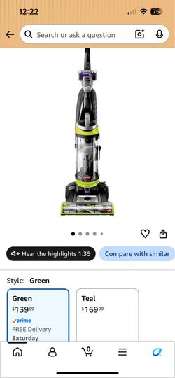 Refurbished Bissell vacuum cleaner