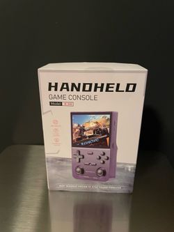 Kinhank K36 Handheld Retro Game Console Purple 3.5" IPS Linux 8GB