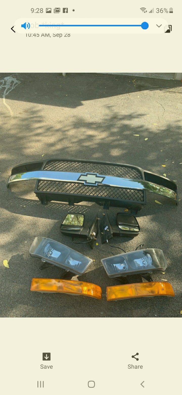 2017 chevy 3500 front body parts