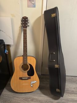 Art • Squier by Fender SA-100 Acoustic Guitar with case