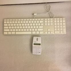 Apple A1243 Keyboard And Canon X Mark I Mouse Slim