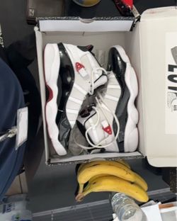 Air Jordan Sneakers White Black Red
