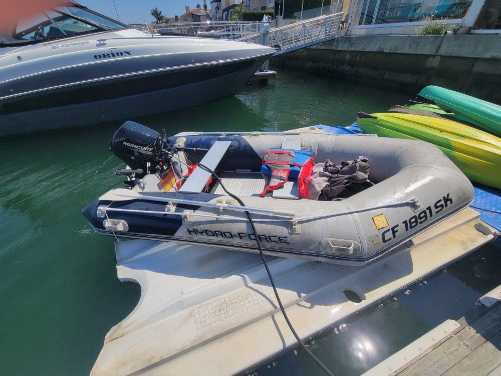 Inflatable Boat With 9.9 Hp MERCURY