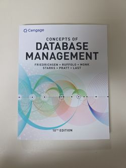 Concepts of Database Management 10th Detion