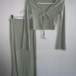 Koko Bay Green Maxi Skirt and Top