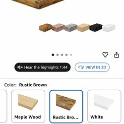 Floating shelves