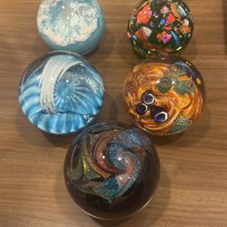 Glass Eye Studio Blown Glass Paperweights 