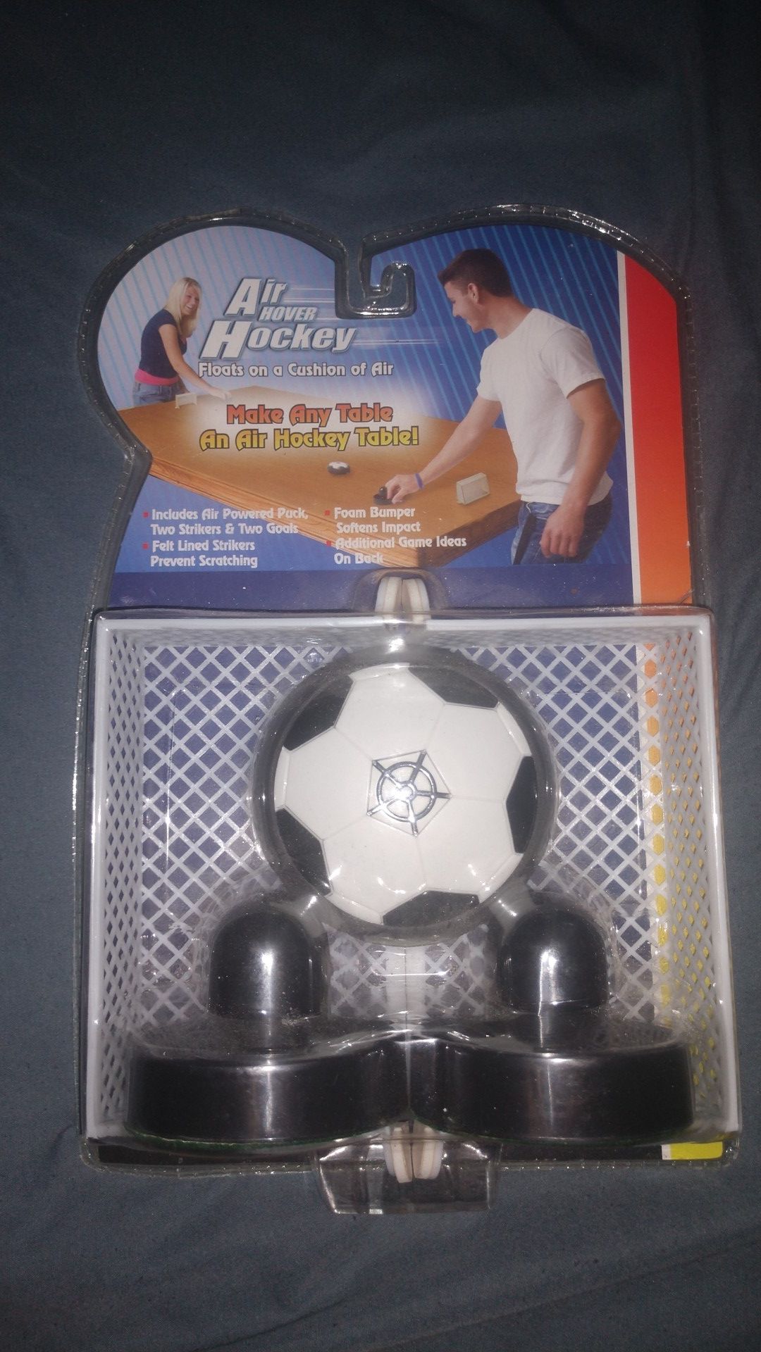 Air hover hockey, make any table an air hockey table, brand new