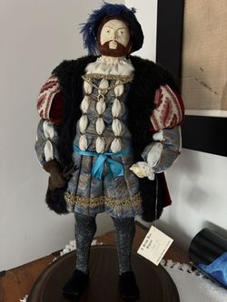 HANDMADE IN WALES BRENDA PRICE PORCELAIN DOLL KING HENRY VIII 1983 circa 1536