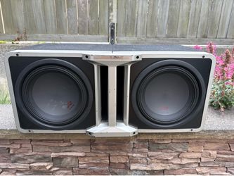 Alpine double twelve inch subwoofer