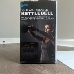33lb adjustable kettlebell, great condition