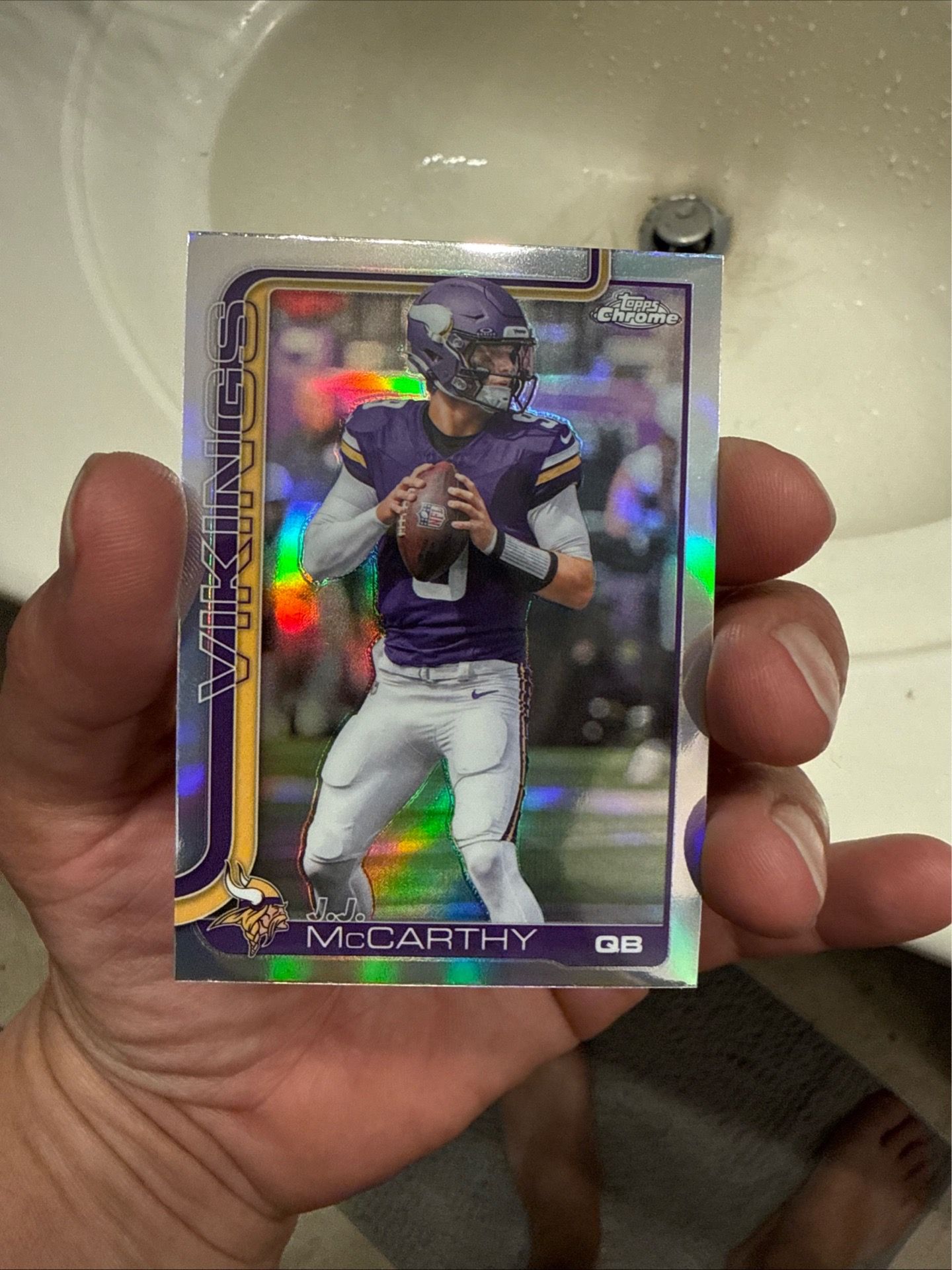 🔥 2025 JJ McCarthy TOPPS chrome refractor $2.00