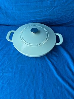 Martha Stewart 3.5qt Cast Iron Braiser with Lid