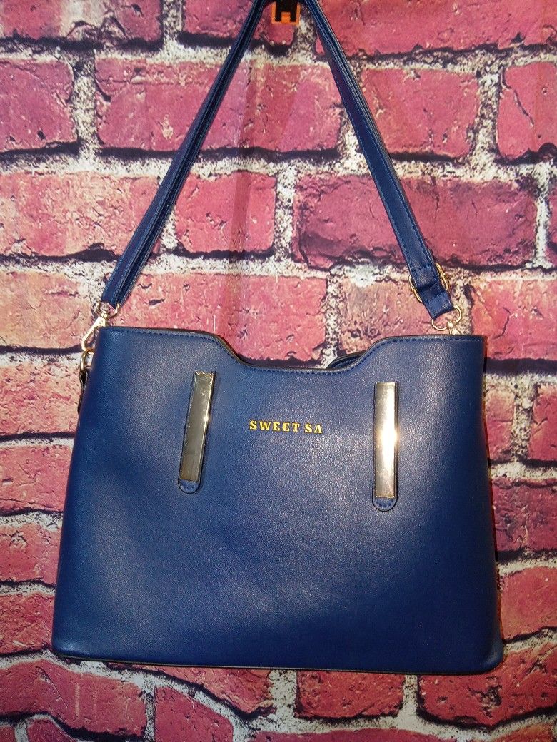 Sweet Sa Blue Leather Purse