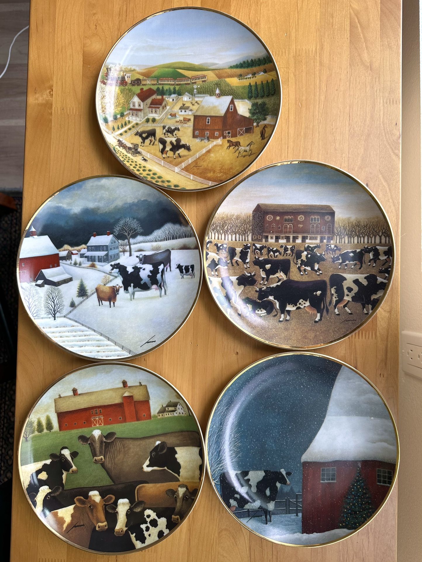 American Folk Art Collection, Fine Porcelain by The Franklin Mint
