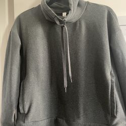 Women’s Pull Over Funnel Neck Sweatshirt With Tie