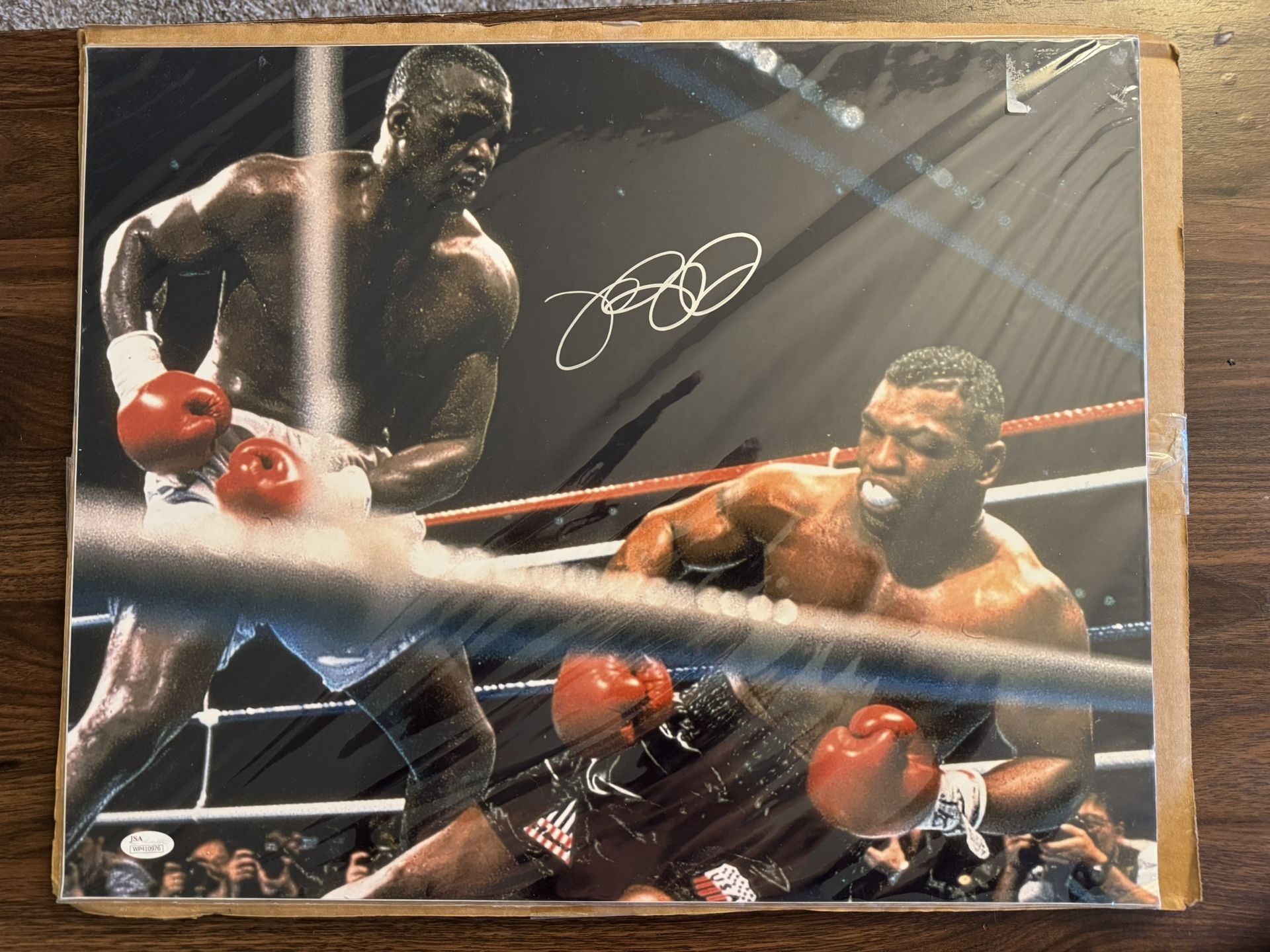 Buster Douglas Signed vs. Tyson KO Photo (16x20)