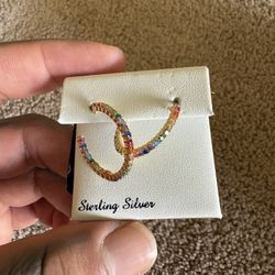 Sterling Silver Colored Earings