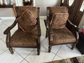 Brown Wooden Chairs