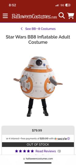 Adult Sized Inflatable BB8 Costume