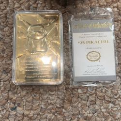 Pokémon Special Edition 23 Karat Gold Played Trading Card #25 