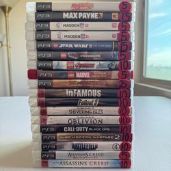 Sony PlayStation 3. PS3. Assassin’s Creed. Call of Duty. LEGO. Madden NFL