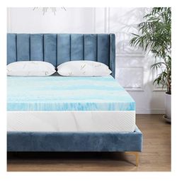 Milemont Mattress Topper King 3 Inch Cool Swirl Gel Memory Foam