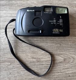 Fuji FZ-6 Tele 35mm/55mm Point & Shoot Film Camera Fujinon Lens Untested