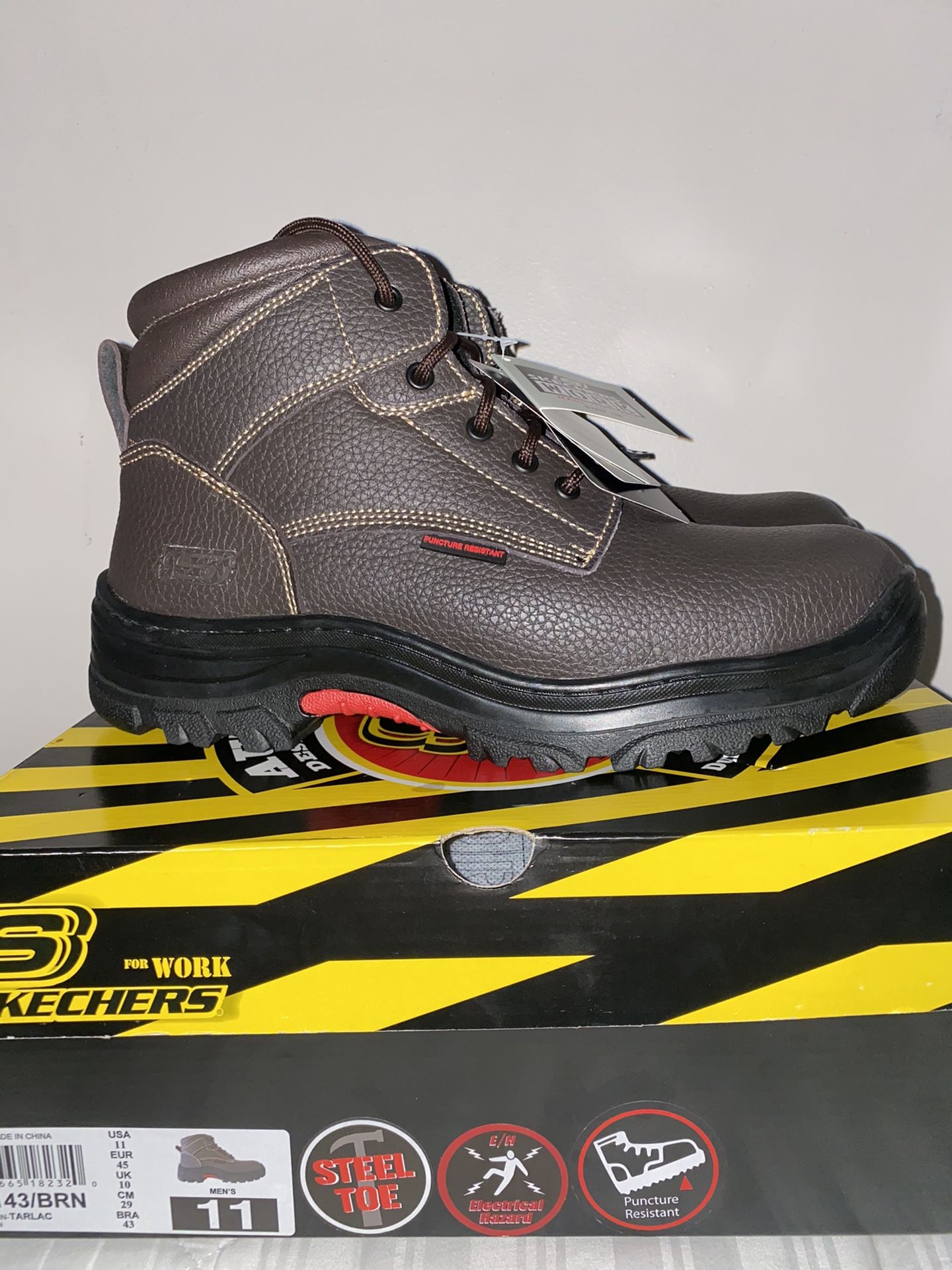 Brand new Sketcher work boots size 11 steel toe