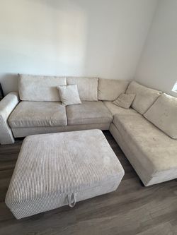 Sectional Sofa with Ottoman