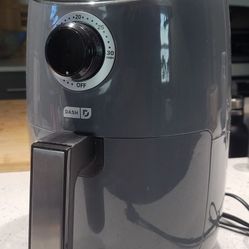 DASH Compact Air Fryer Oven Cooker with Temperature Control, Non-stick Fry Basket, Auto Shut Off, 2 Quarts