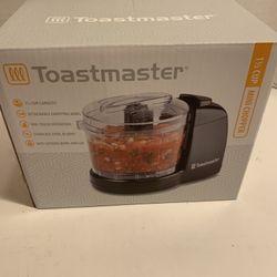 Toastmaster 1 1/2 Cup Mini Chopper One Touch Operation 