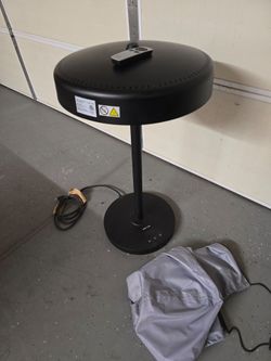 Conrad black table top infrared electric heater