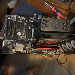 FX 6300 6 core AMD cpu with motherboard, coole  and ram