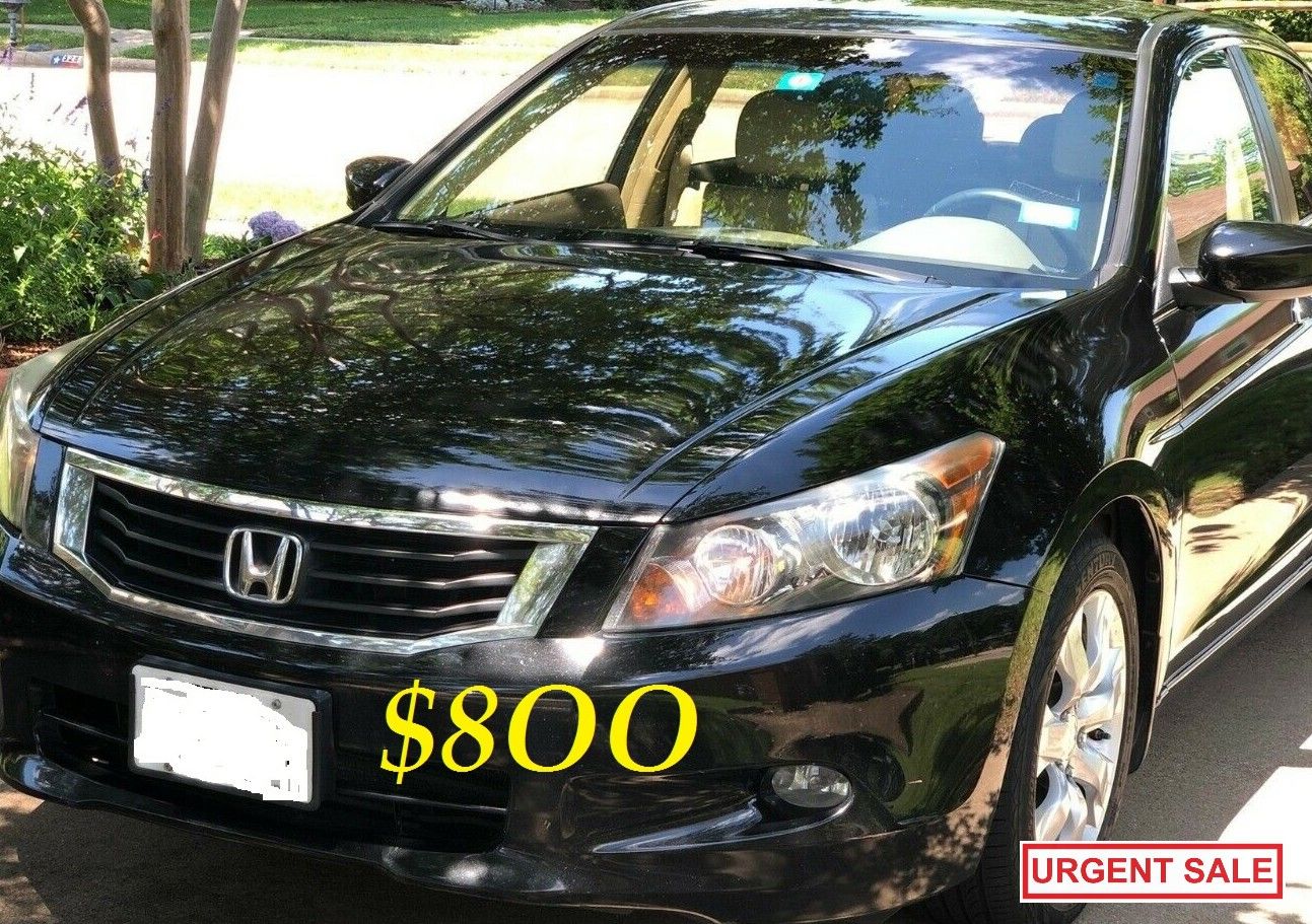 ๐๐$8OO URGENTLY I sell my family car 2OO9 Honda Accord EX-L Everything is working great! Runs great and fun to drive.๐๐