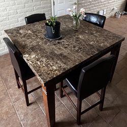 marble dining set