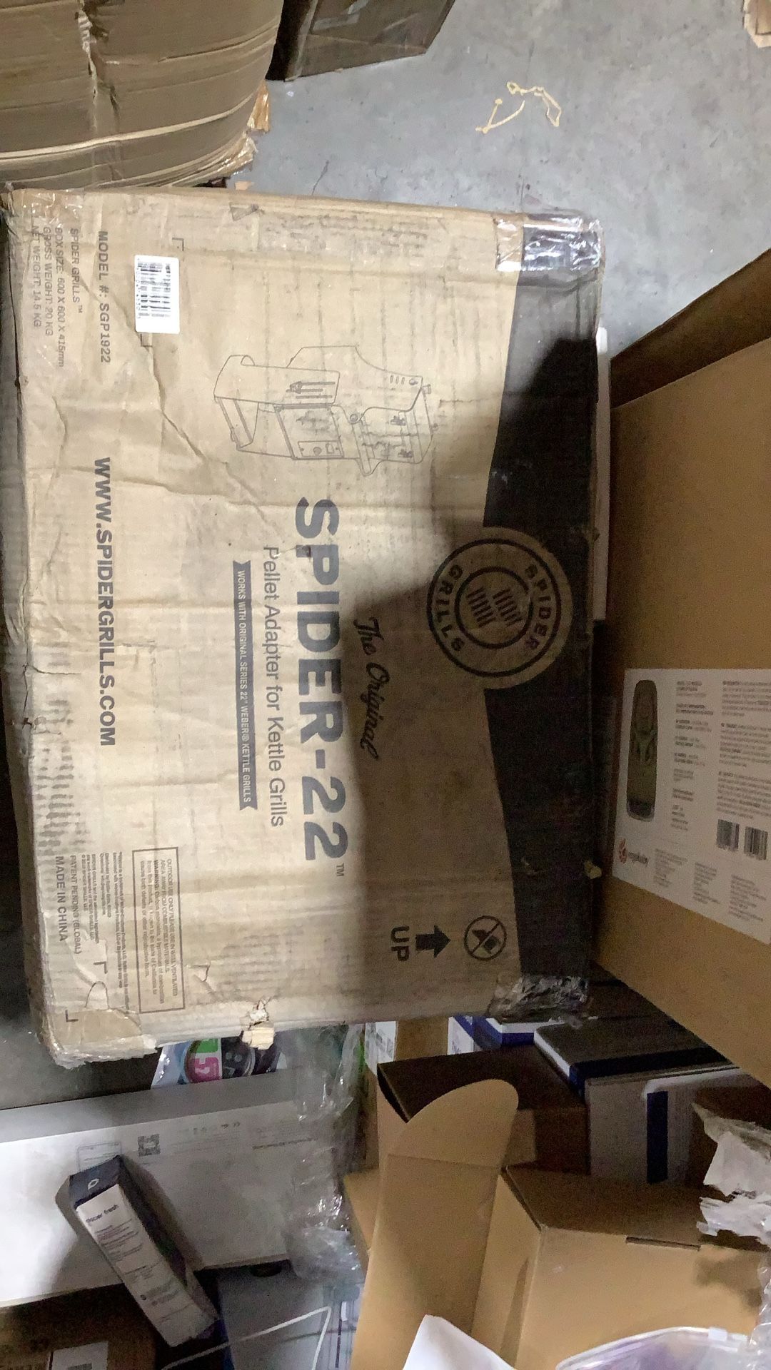 spider 22 pellet adapter for kettle grill