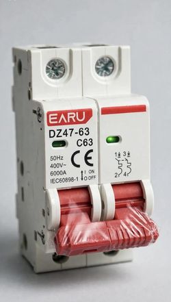 Breaker AC EARU C63 63A 400V – 2 Polos