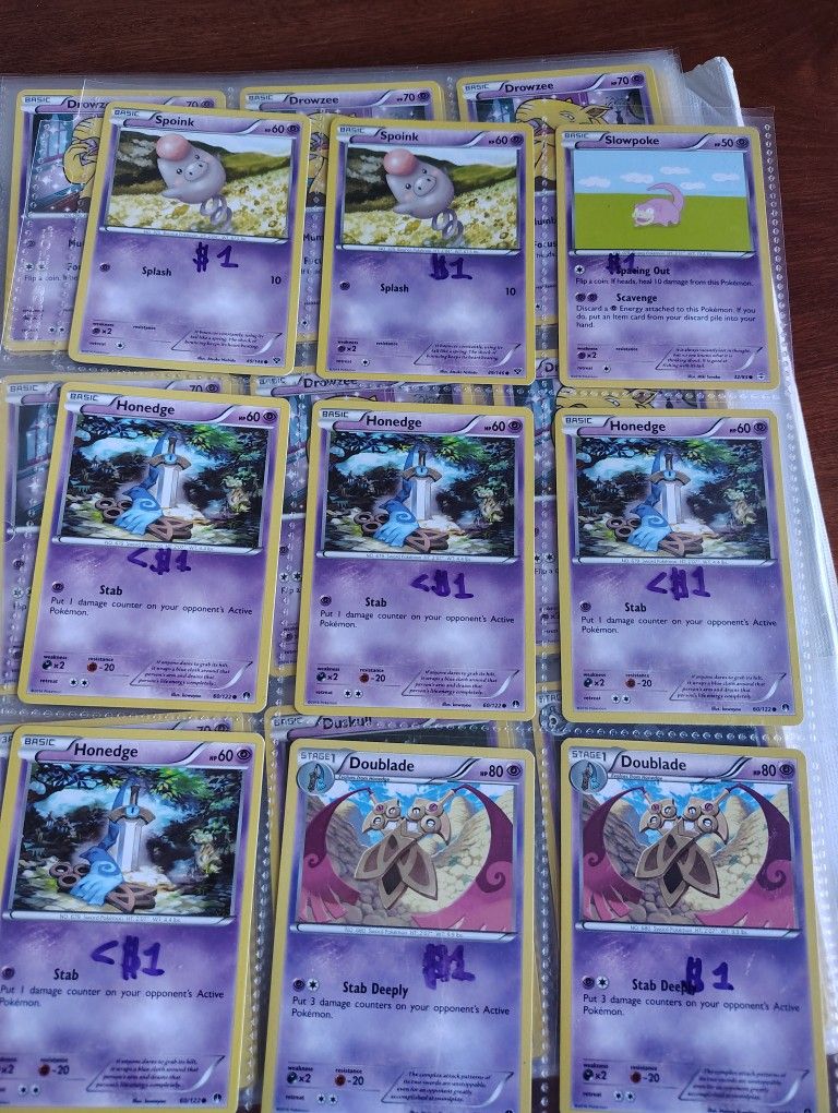 Pokemon Cards/ Prices Are On The cards 