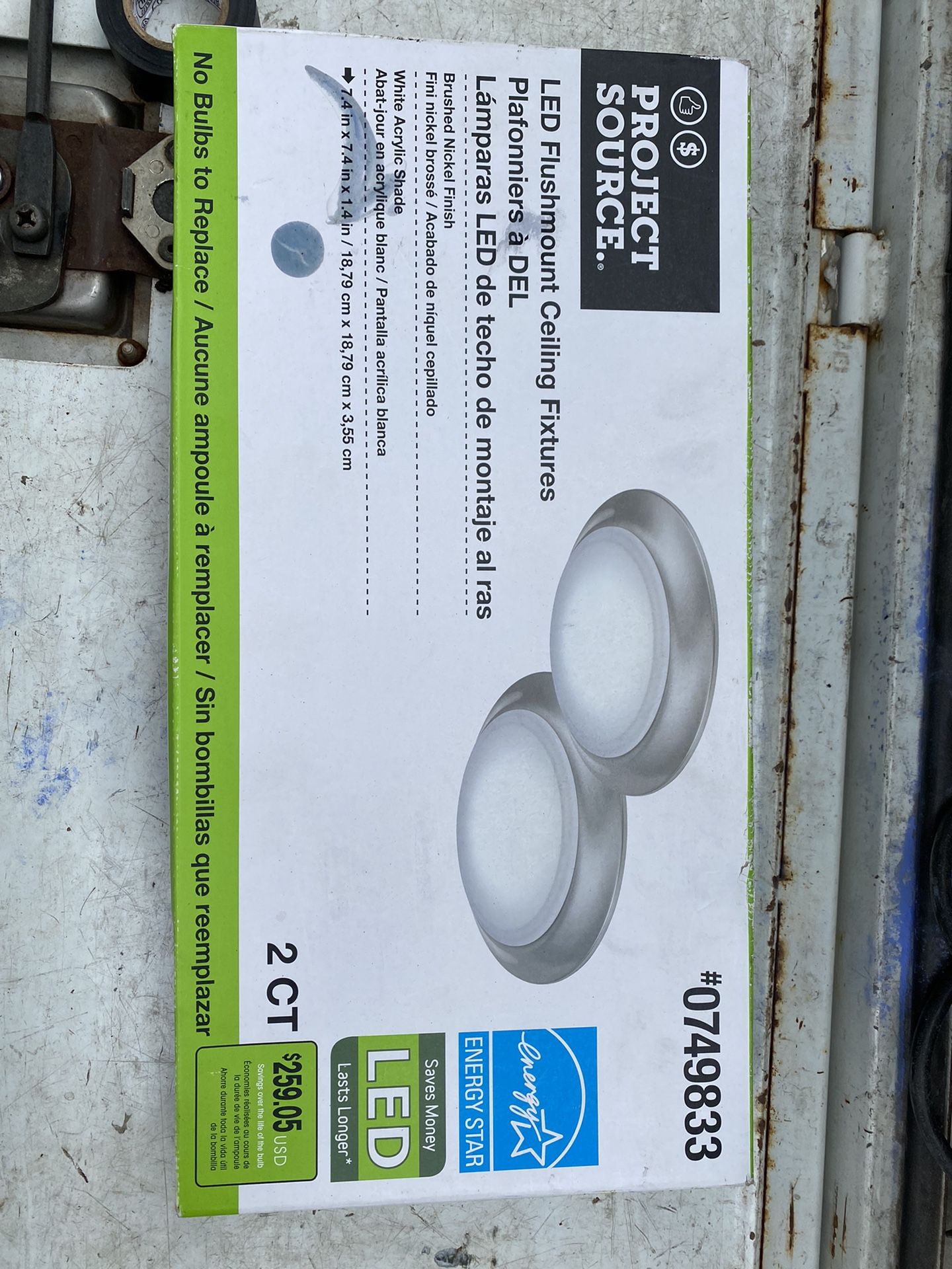 2 LED Ceiling Fixtures