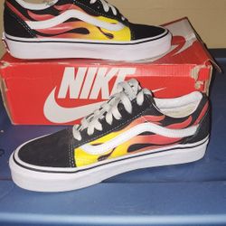vtg fire blaze vans