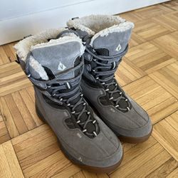 Vasque 7805 Gray Pow Pow Suede Ultra Dry Boots Women’s 7.5