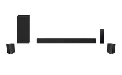 LG SN7R 5.1.2 Channel Soundbar System w/ Wireless Sub, Rear Speakers + BONUS Stands — Dolby Atmos