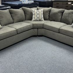 Perfect Dark Green Sectional - Other Colors Available - Same Day Delivery - No Credit Needed