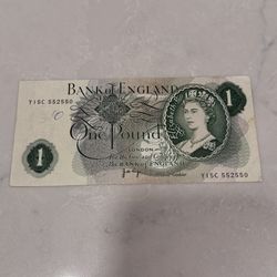 Bank of England One Pound Note